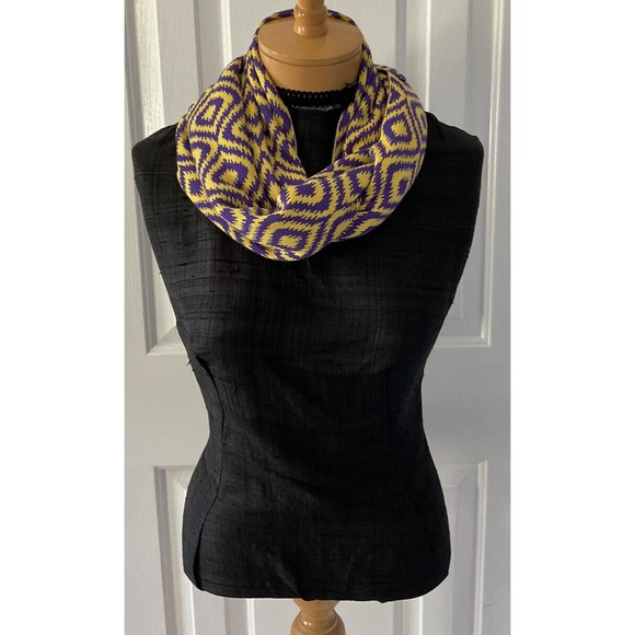 Scene Weaver Papillon Scarf Purple/Yellow Many Ways to Wear Scarf/Shawl etc. NEW - Picture 5 of 12